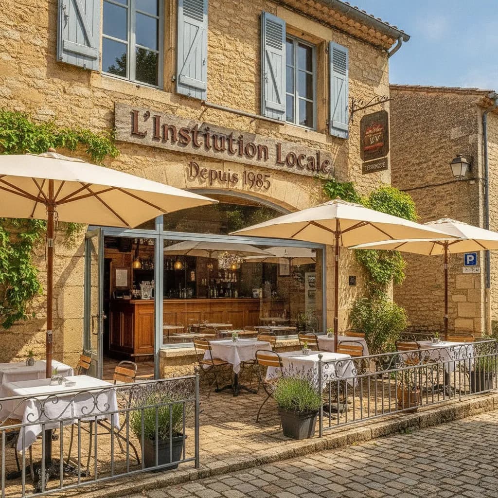 Restaurant 70m² à Fons-sur-Lussan : terrasse - licence IV - Image 1