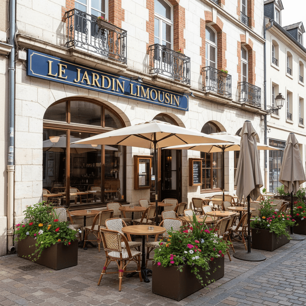 Restaurant à Limoges : terrasse - Image 1