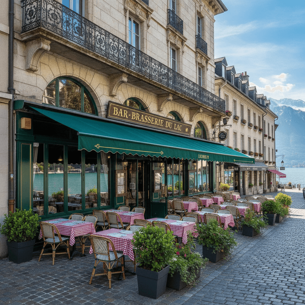Bar-brasserie 225m² à Annecy : terrasse - licence IV