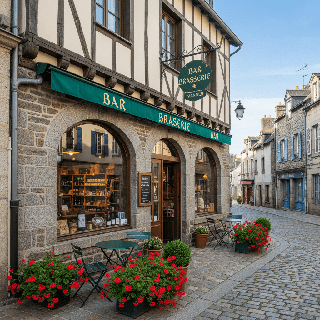 Bar-brasserie 60m² à Vannes : terrasse - licence IV - Image 1