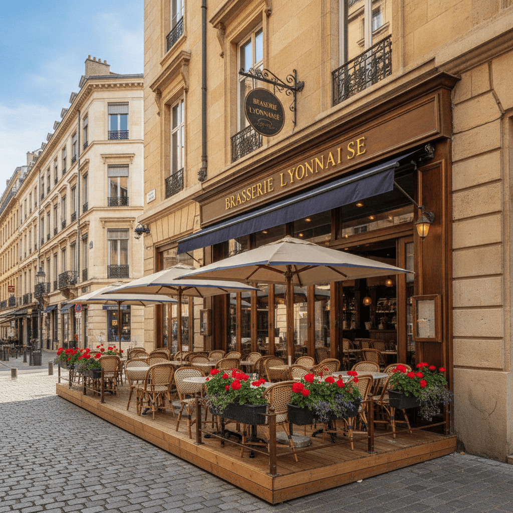 Restaurant 175m² à Lyon : terrasse - licence IV