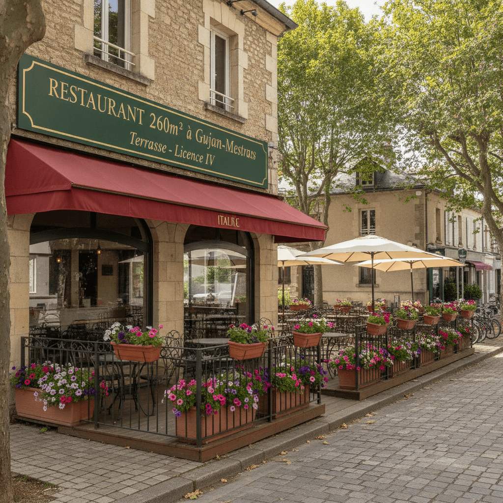 Restaurant 260m² à Gujan-Mestras : terrasse - licence IV - Image 1