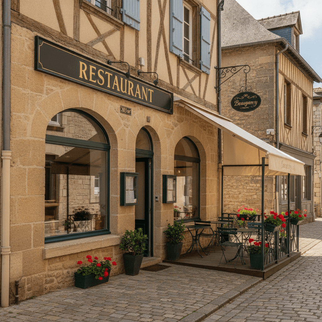 Restaurant 203m² à Beaugency : terrasse - extraction - Image 1
