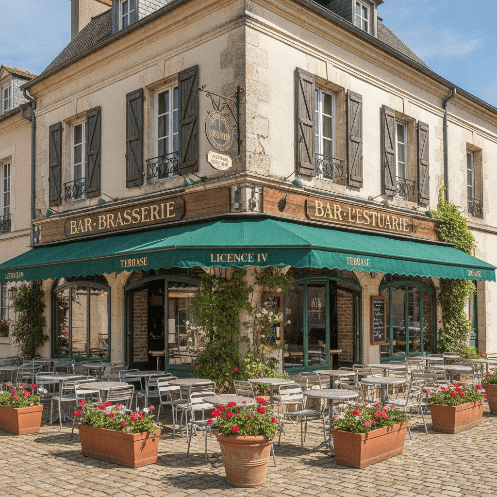 Bar-brasserie 500m² à Saint-Estèphe : terrasse - licence IV - Image 1