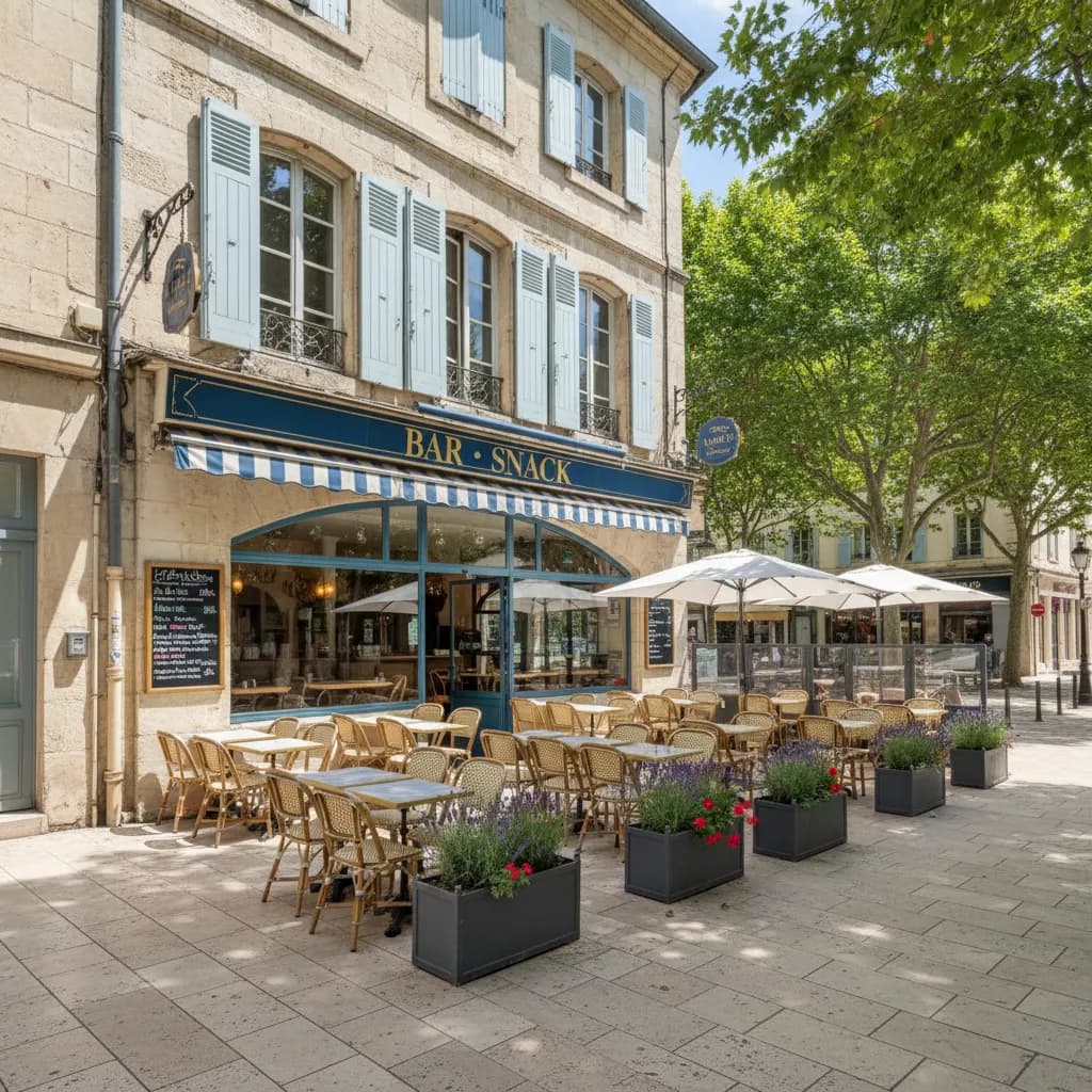 Snack 105m² à Montpellier : terrasse - Image 1