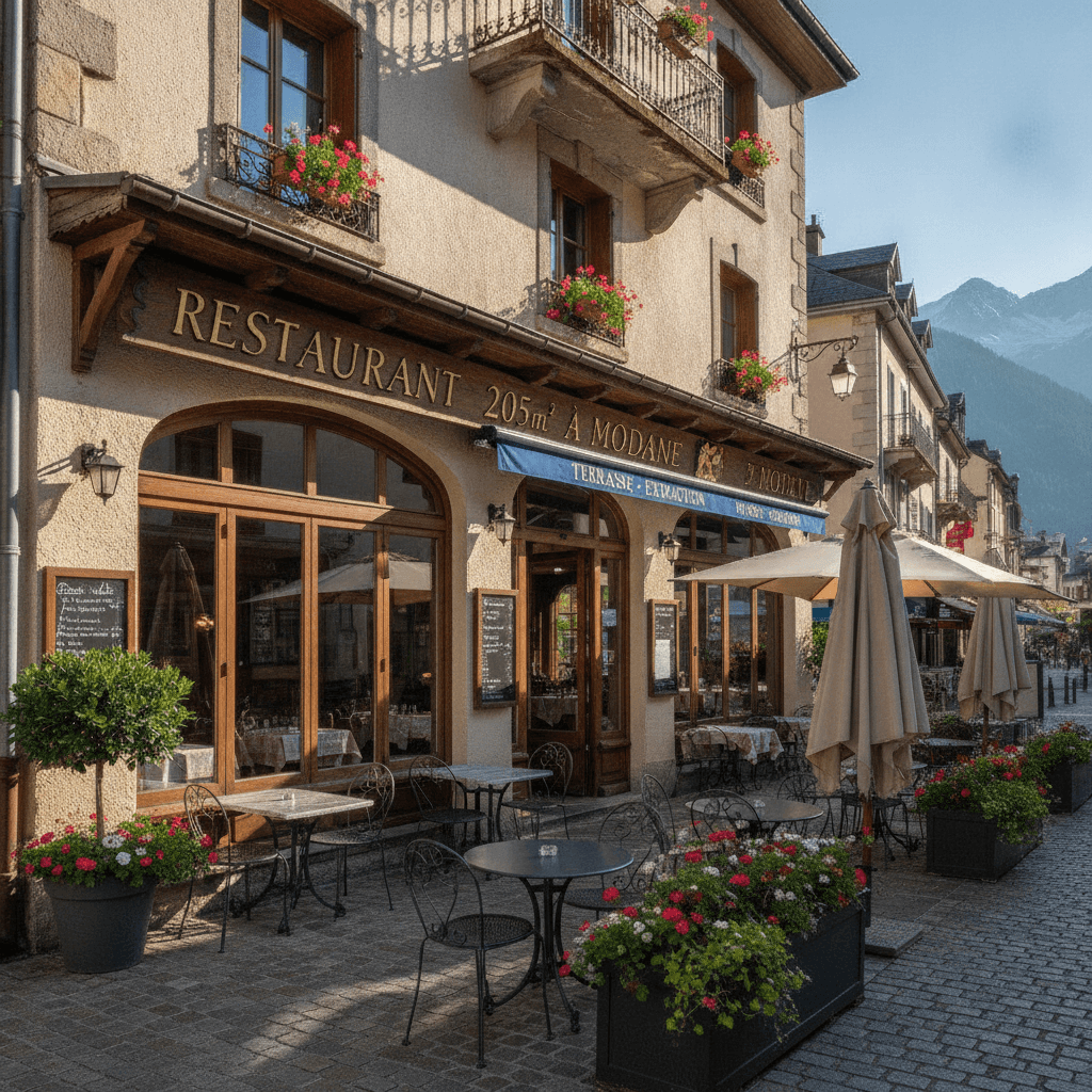 Restaurant 205m² à Modane : terrasse - extraction