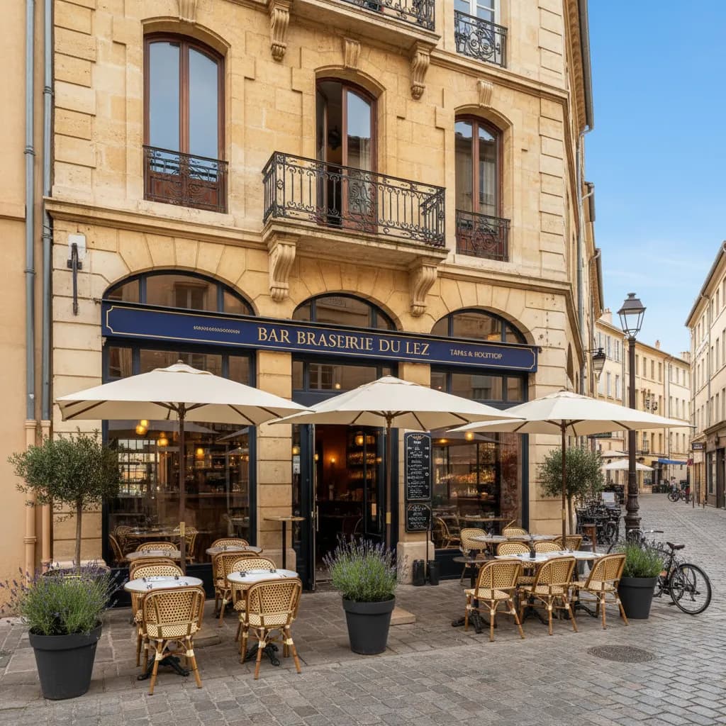 Bar-brasserie à Montpellier : terrasse - licence IV - Image 1
