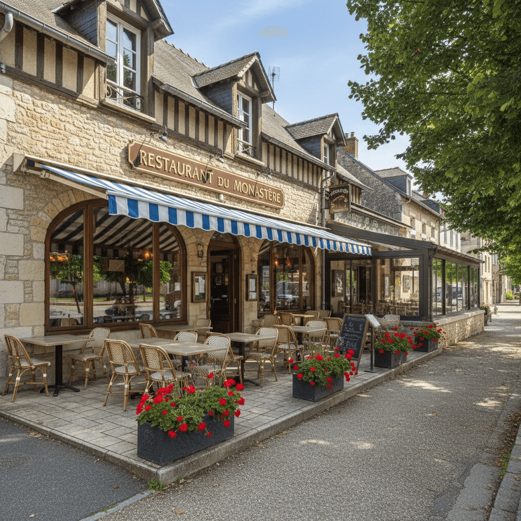 Restaurant 400m² à Le Monastère : terrasse - licence IV - Image 1