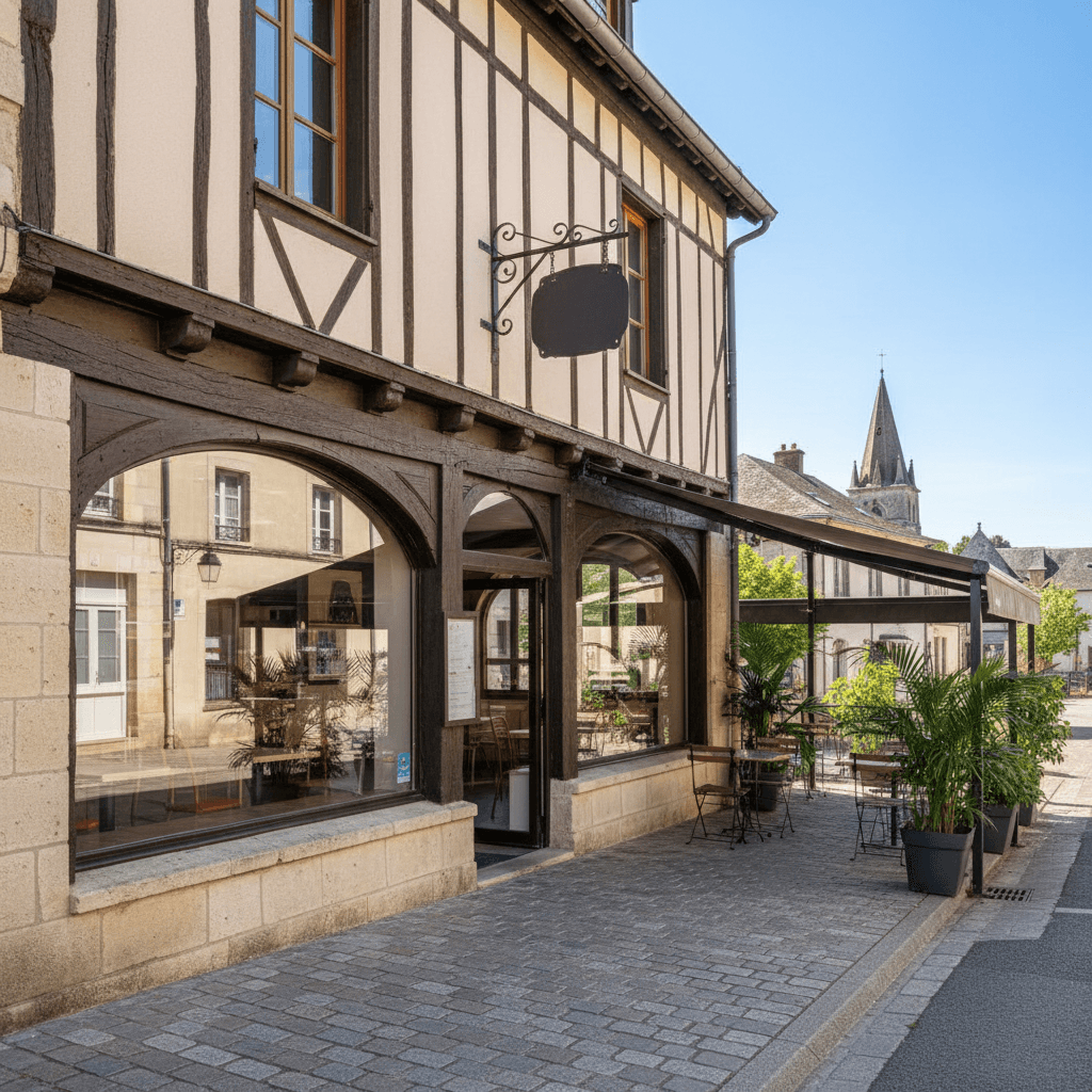 Fast-food 194m² à Le Buisson-De-Cadouin : terrasse - licence IV - Image 1