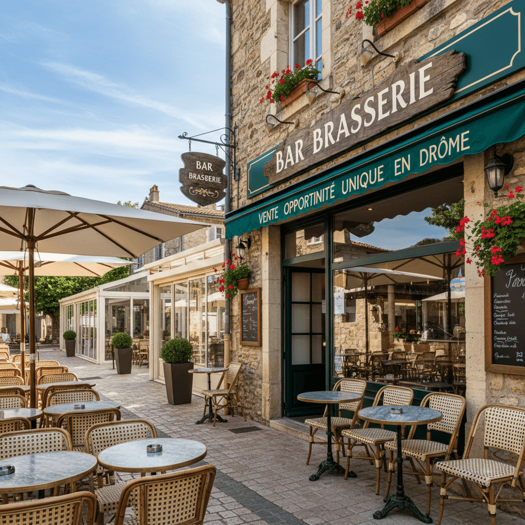 Bar-brasserie 180m² : terrasse - licence IV - Image 1