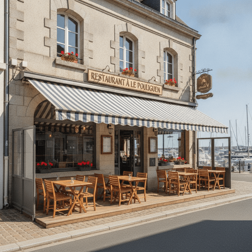 Restaurant à Le Pouliguen : terrasse - licence IV