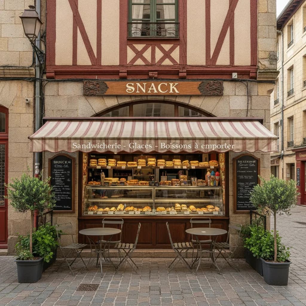 Snack 22m² à Bayonne : terrasse - Image 1