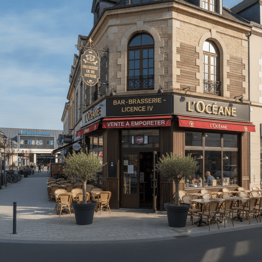 Bar-brasserie à Lorient : terrasse - licence IV