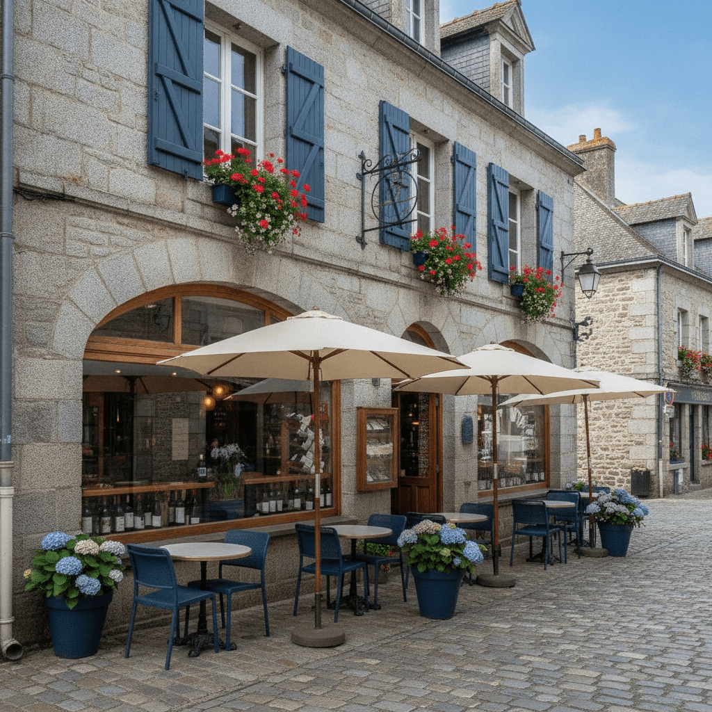 Restaurant 100m² à Concarneau : terrasse - licence IV