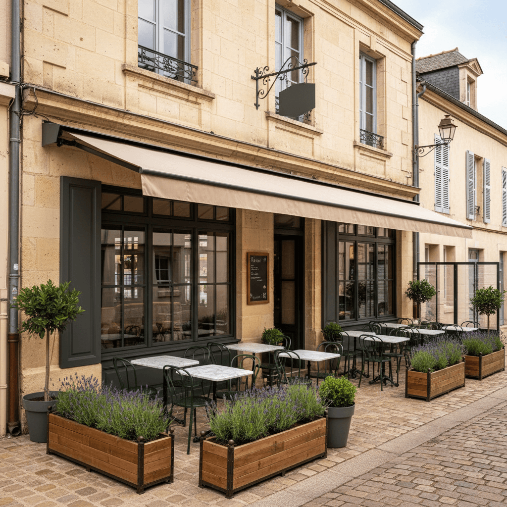 Restaurant 200m² à Magné : terrasse - licence IV - Image 1