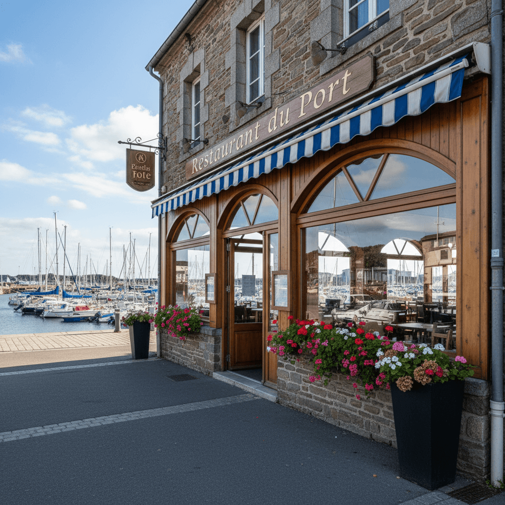 Restaurant à Vannes : terrasse - extraction - Image 1