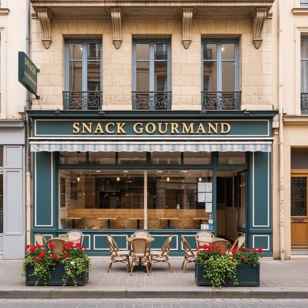 Snack 20 couverts à Lyon : extraction