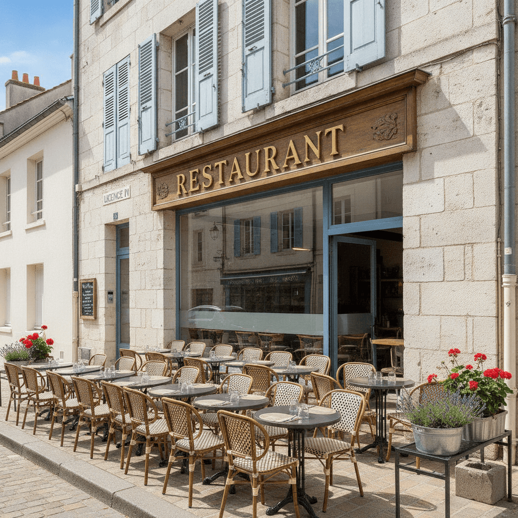 Restaurant 80m² à La Rochelle : terrasse - licence IV - Image 1