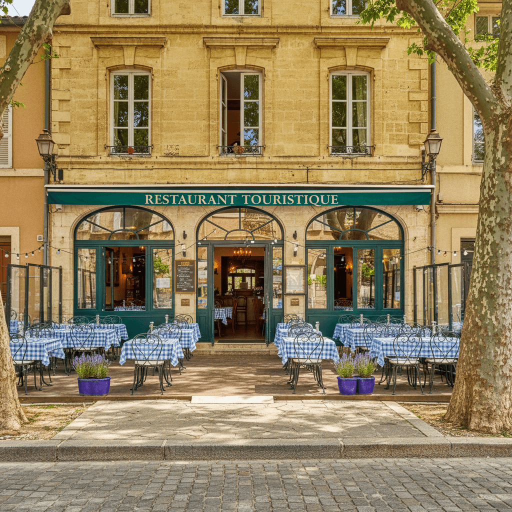 Restaurant à L'Isle-Sur-La-Sorgue : terrasse - licence IV - Image 1