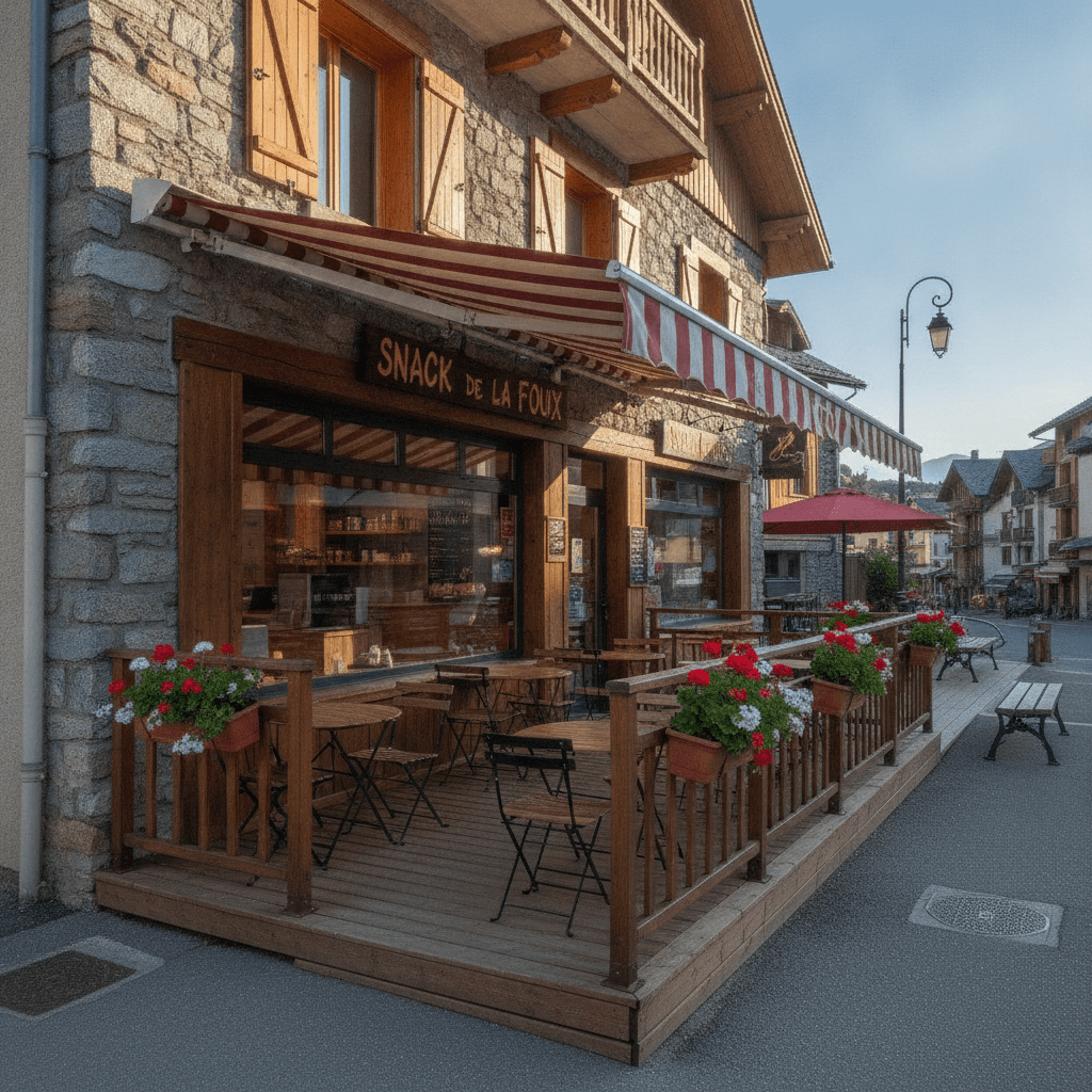 Snack 140m² à Allos : terrasse - licence IV - Image 1
