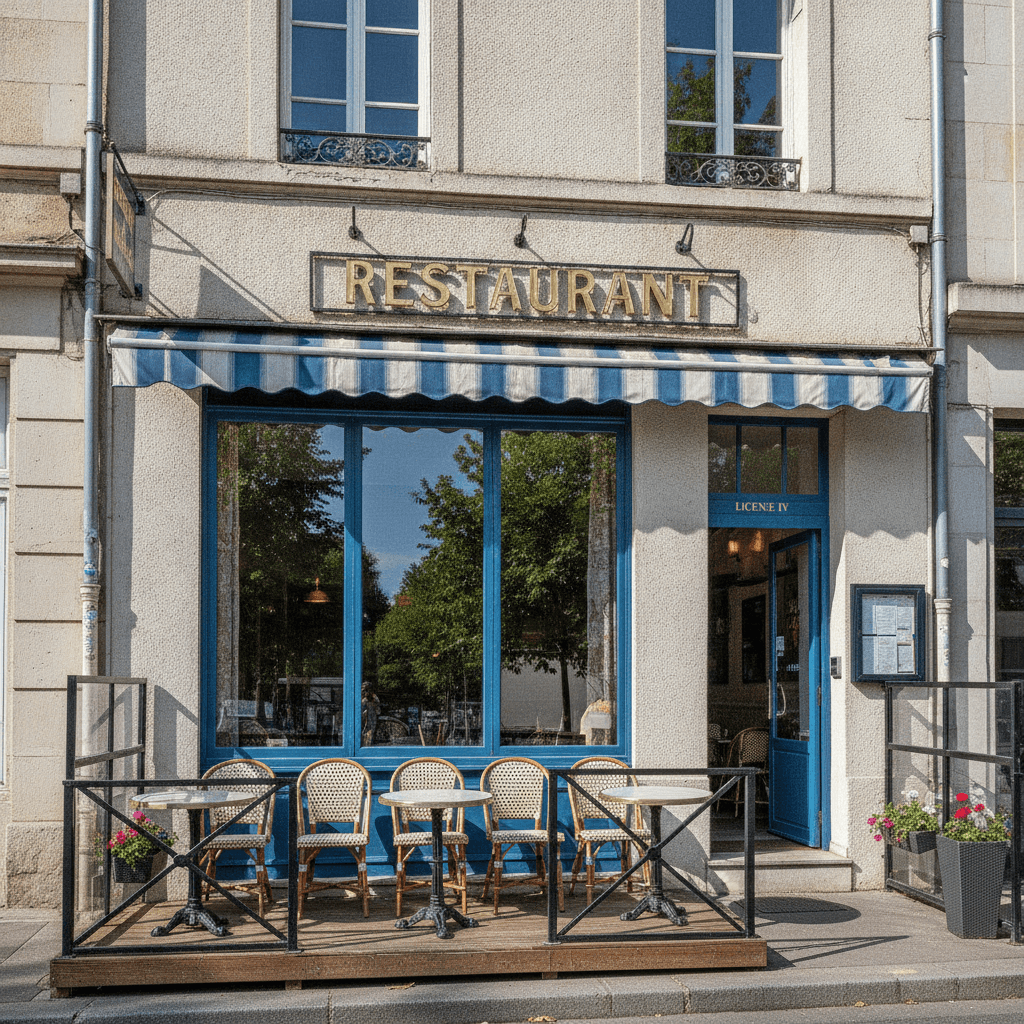 Restaurant 56m² à Villeurbanne : terrasse - licence IV - Image 1