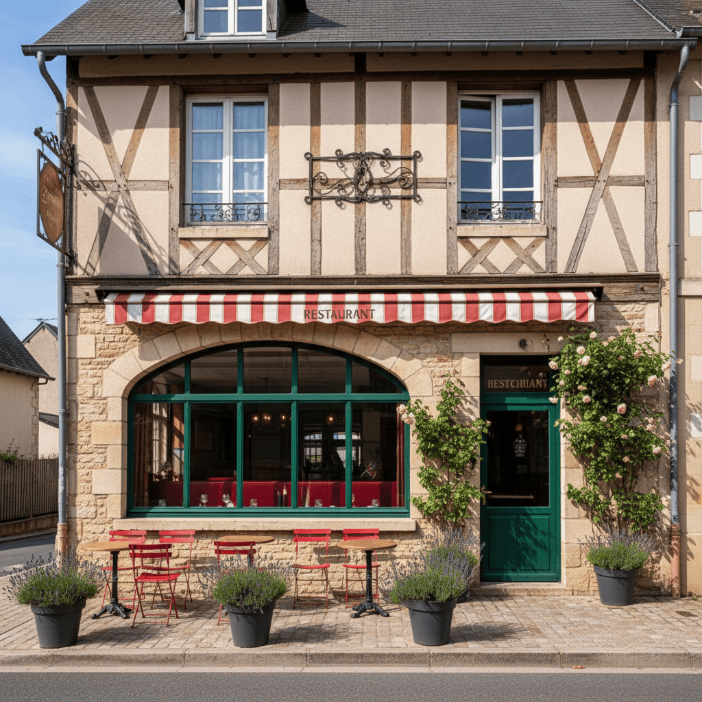 Restaurant 292m² à Autechaux : terrasse - licence IV - Image 1