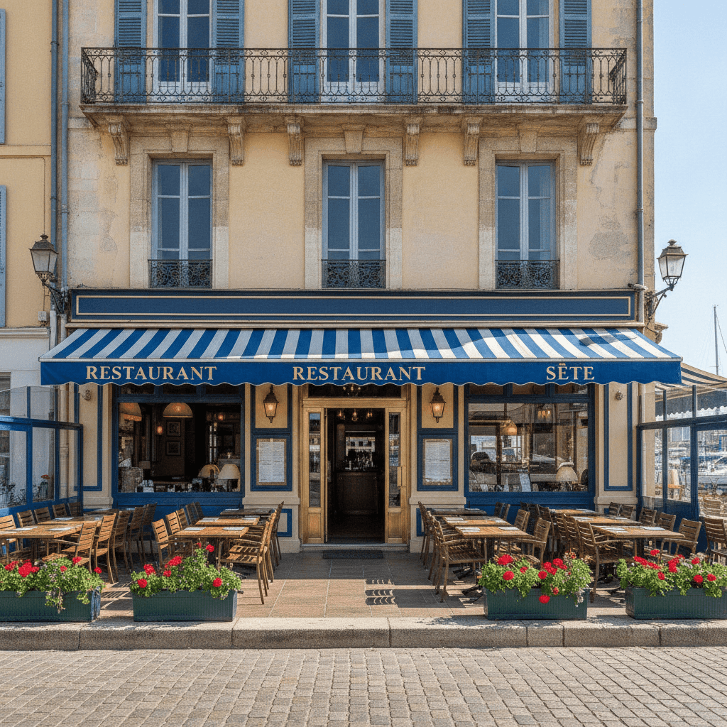 Restaurant 80m² à Sète : terrasse - extraction - Image 1