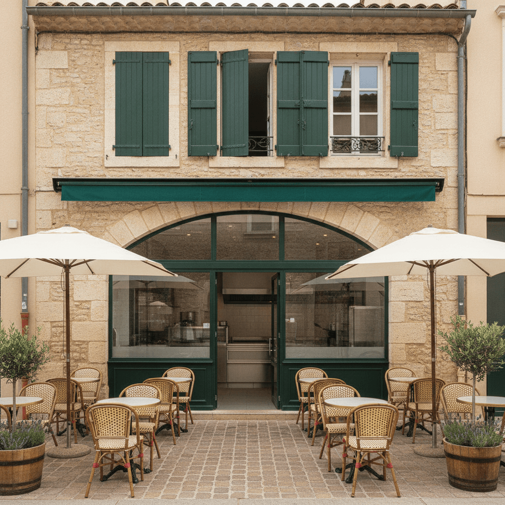Fast-food 150m² à Aix-en-Provence : terrasse - extraction - Image 1
