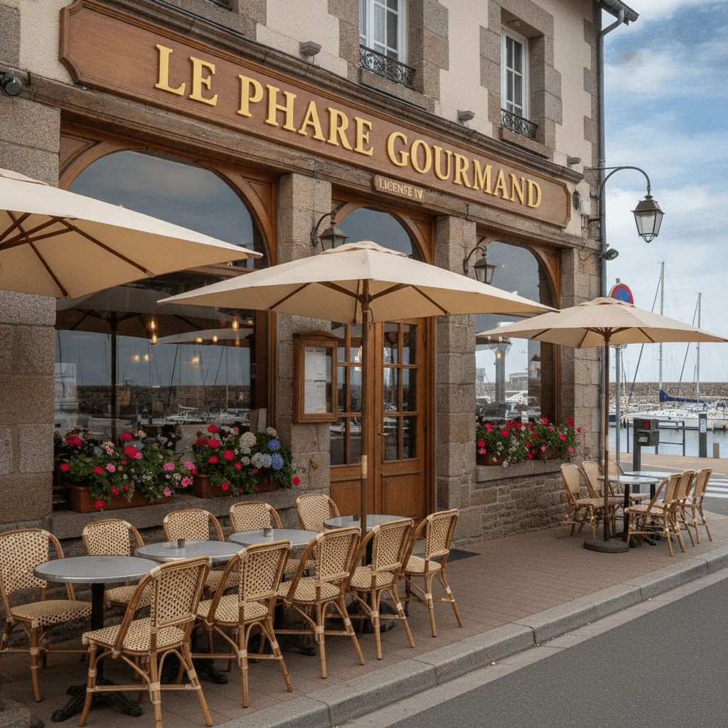Restaurant à Saint-Brieuc : terrasse - licence IV