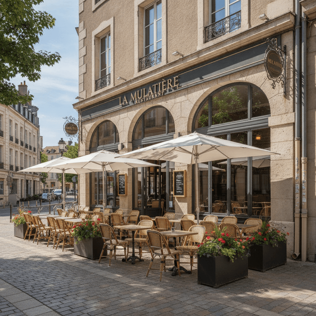 Restaurant 148m² à La Mulatière : terrasse - licence IV - Image 1