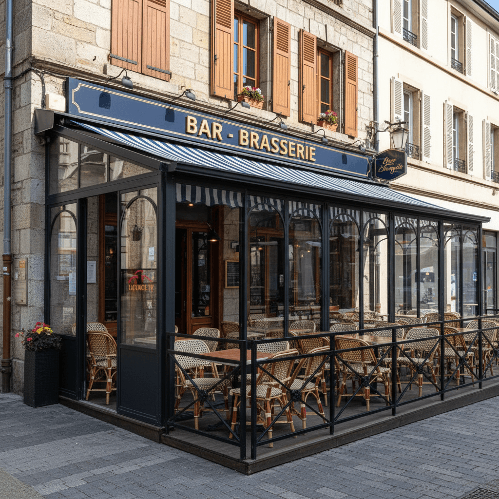 Bar-brasserie à Thonon-Les-Bains : terrasse - licence IV - Image 1