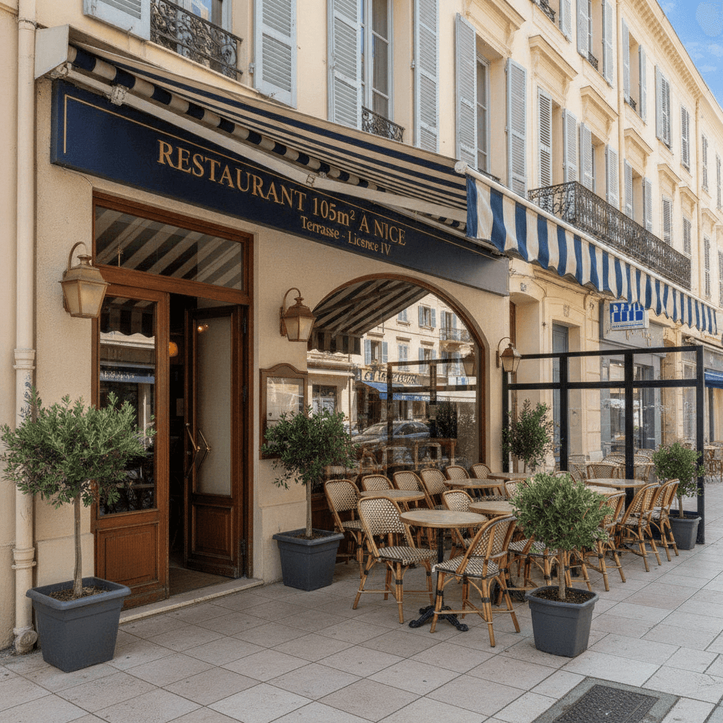 Restaurant 105m² à Nice : terrasse - licence IV - Image 1