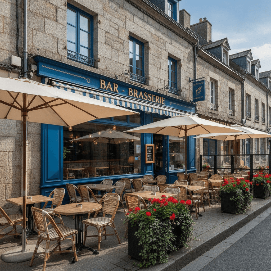 Bar-brasserie à Quimper : terrasse - licence IV - Image 1