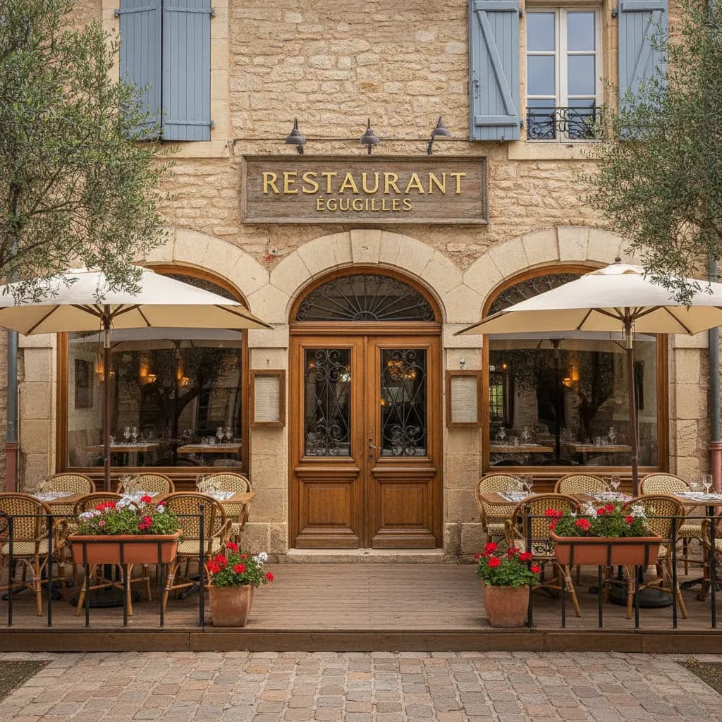 Restaurant 80m² à Éguilles : terrasse - licence IV - Image 1