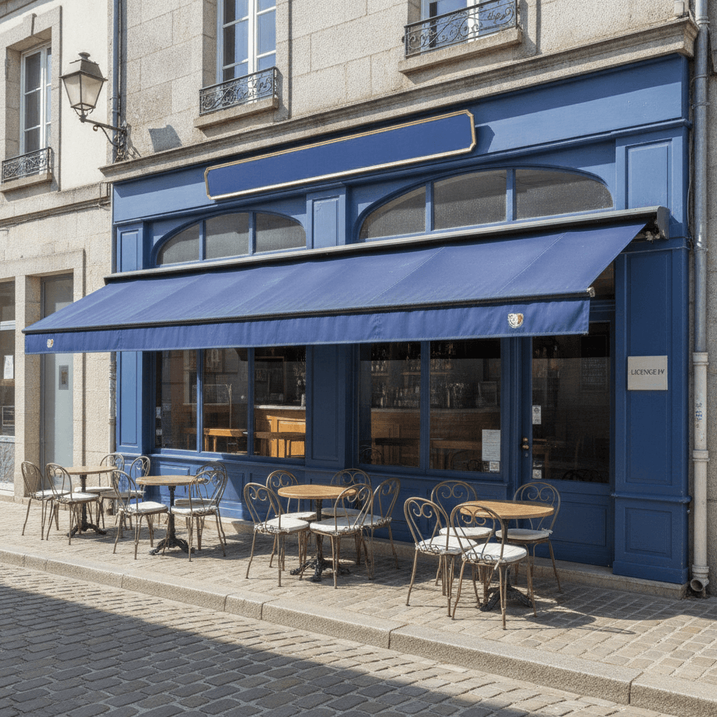 Bar-brasserie à Saint-Brieuc : terrasse - licence IV