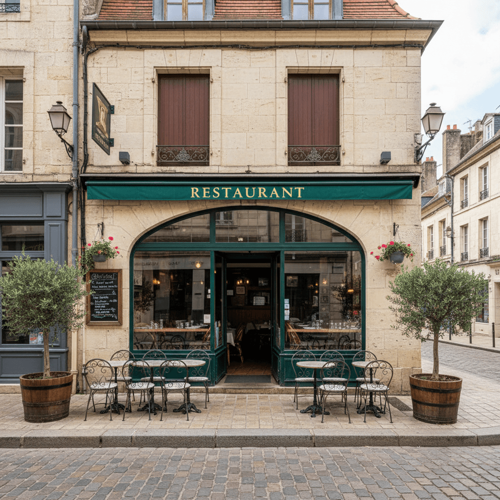 Restaurant 76m² à Angers : terrasse - Image 1