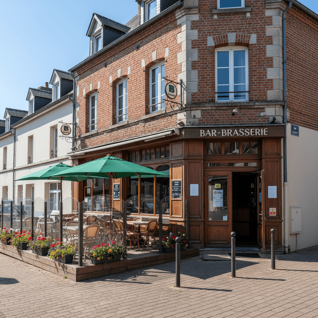 Bar-brasserie 235m² à Boeschepe : terrasse - licence IV