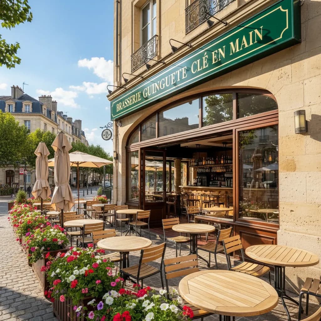 Bar-brasserie 280m² à Bordeaux : terrasse - licence IV - Image 1