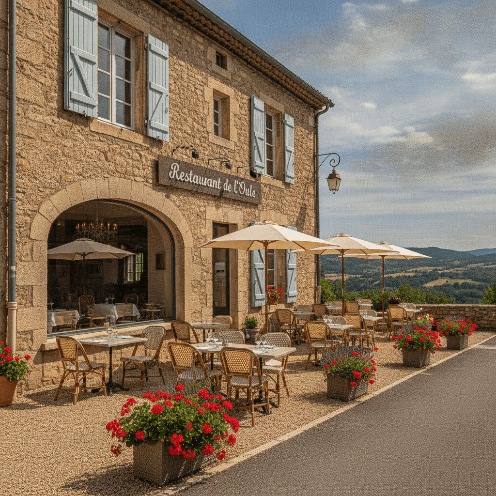 Restaurant 400m² à Cornillon-Sur-L'Oule : terrasse - licence IV - Image 1