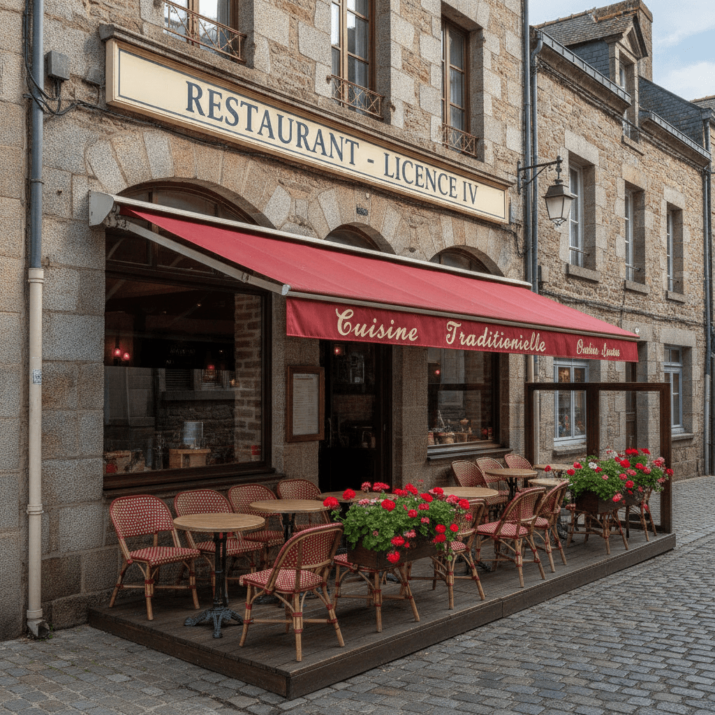 Restaurant à Quimper : terrasse - licence IV