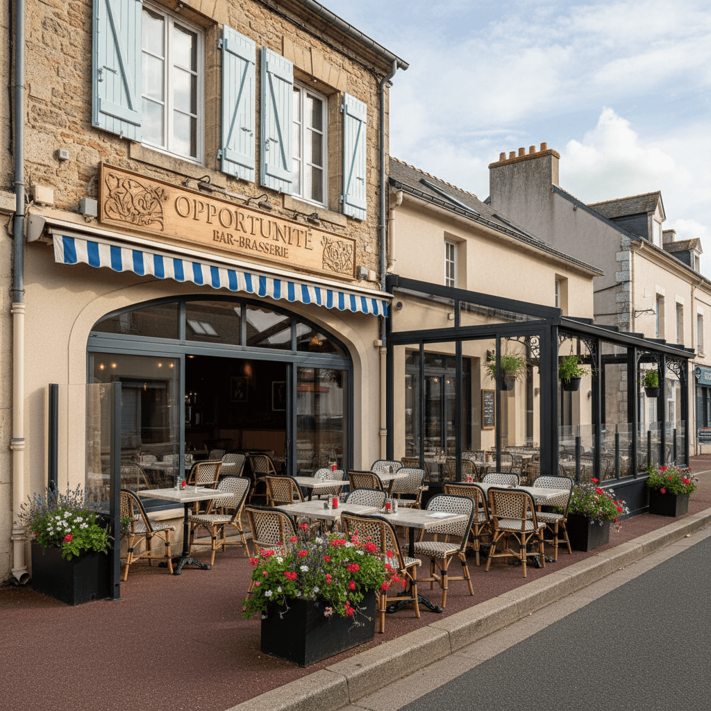 Bar-brasserie 380m² à Longeville-Sur-Mer : terrasse - licence IV - Image 1