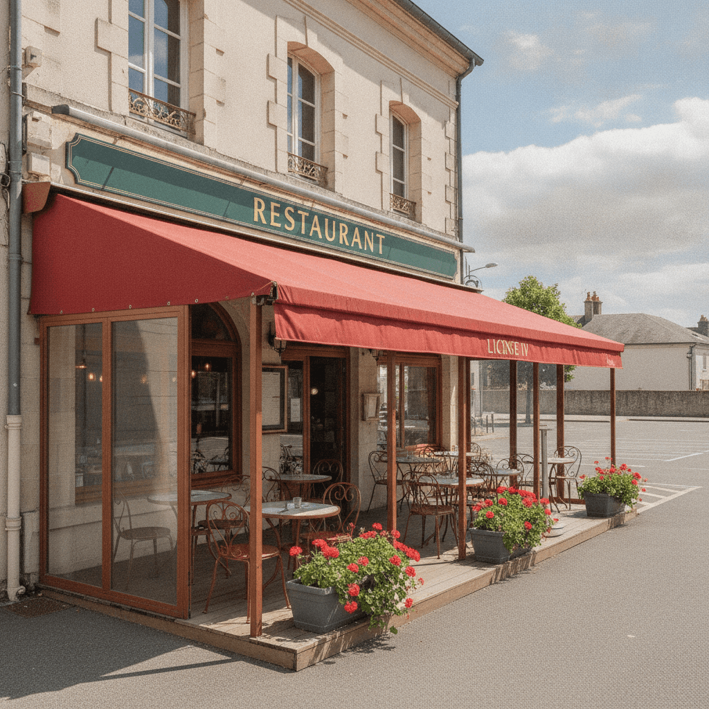 Restaurant à Mont-De-Marsan : terrasse - licence IV - Image 1