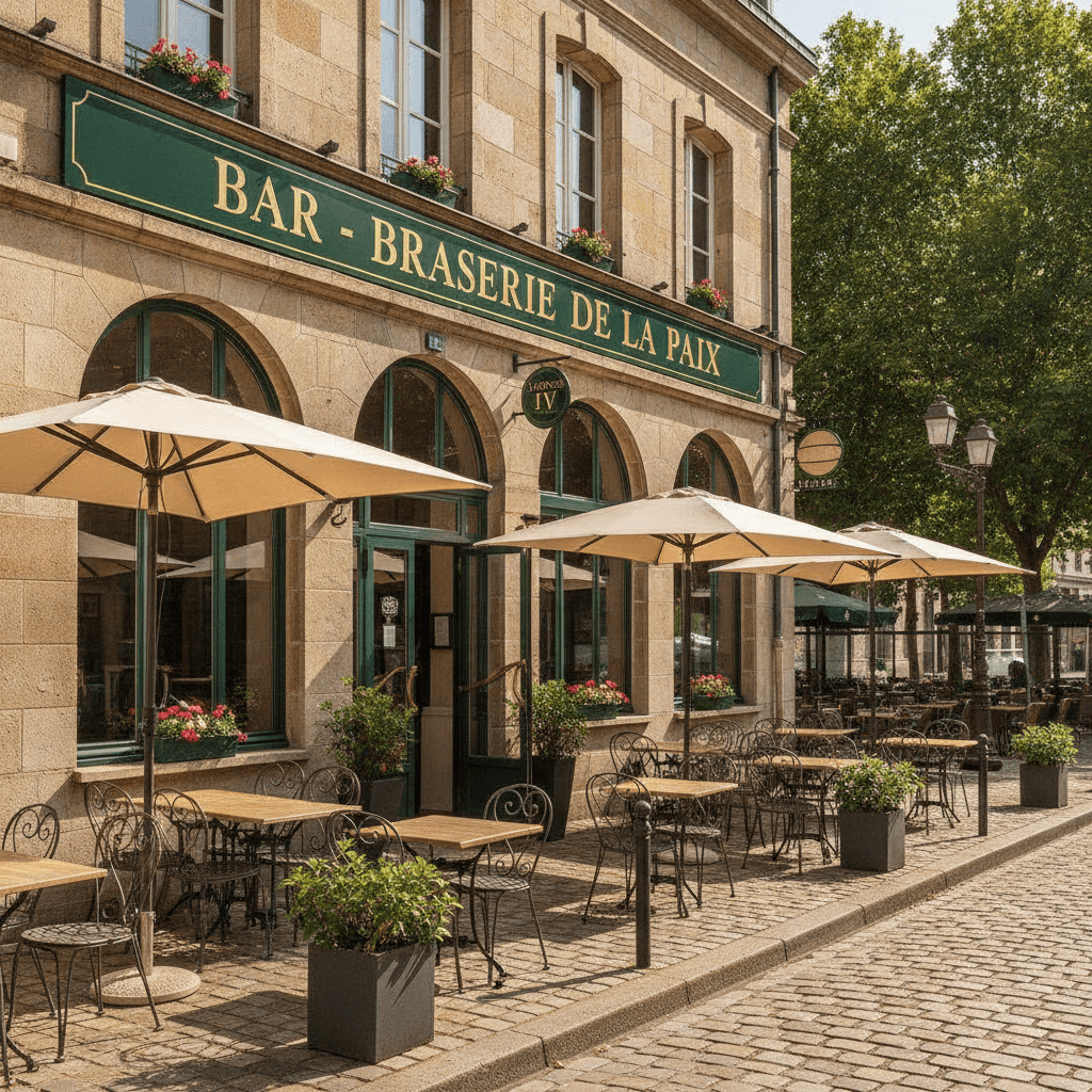 Bar-brasserie à Saint-Lô : terrasse - licence IV - Image 1