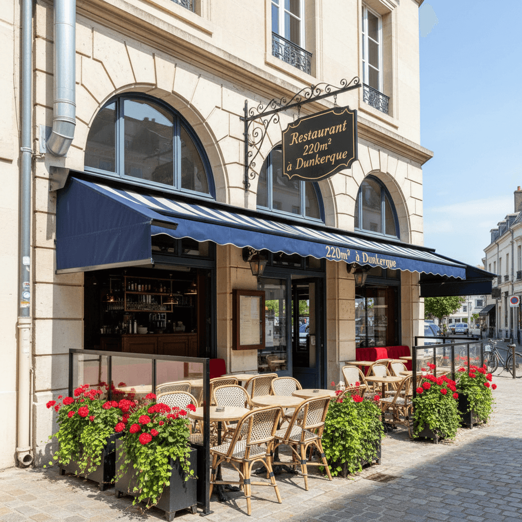 Restaurant 220m² à Dunkerque : extraction