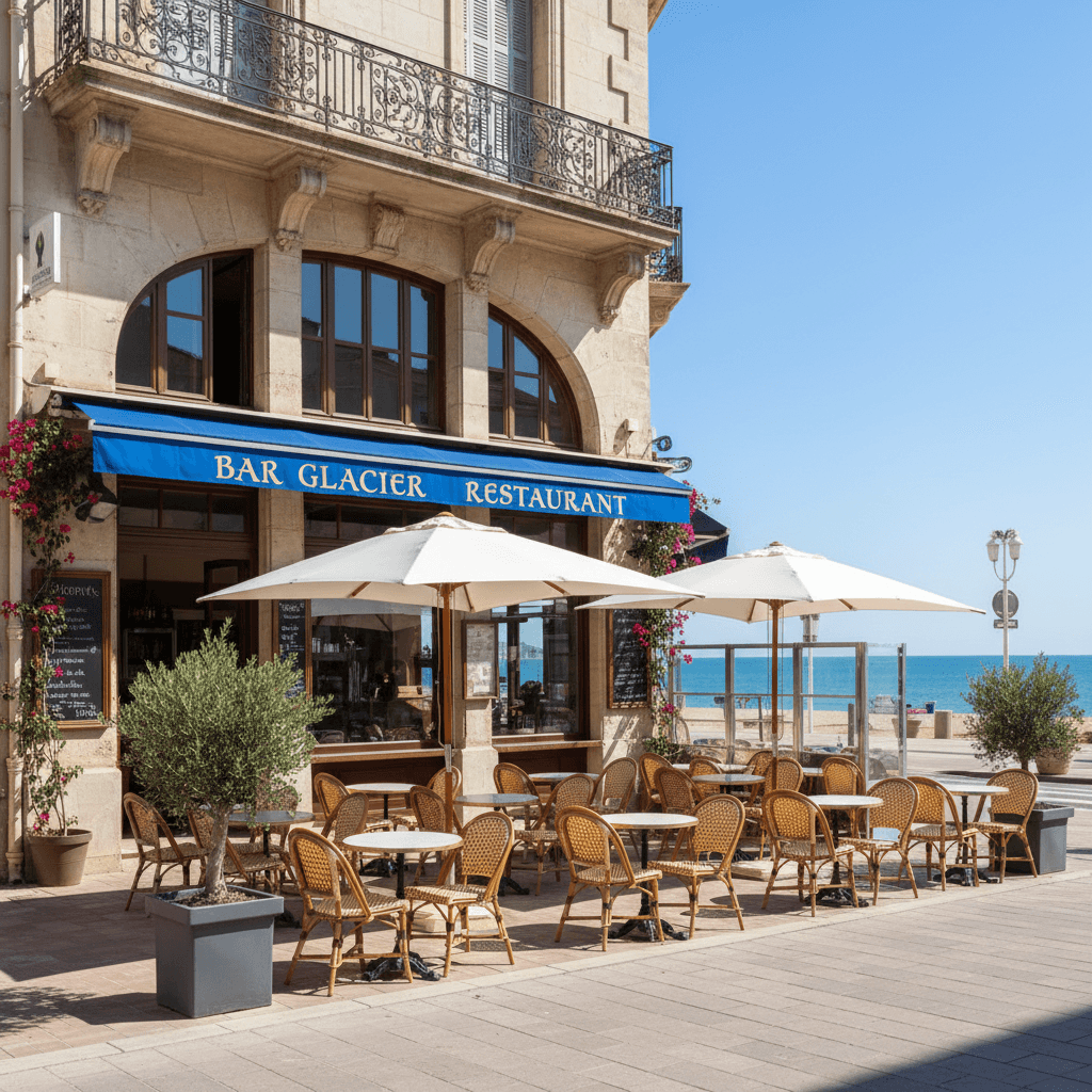Bar-brasserie 90m² à Frontignan : terrasse - licence IV - Image 1