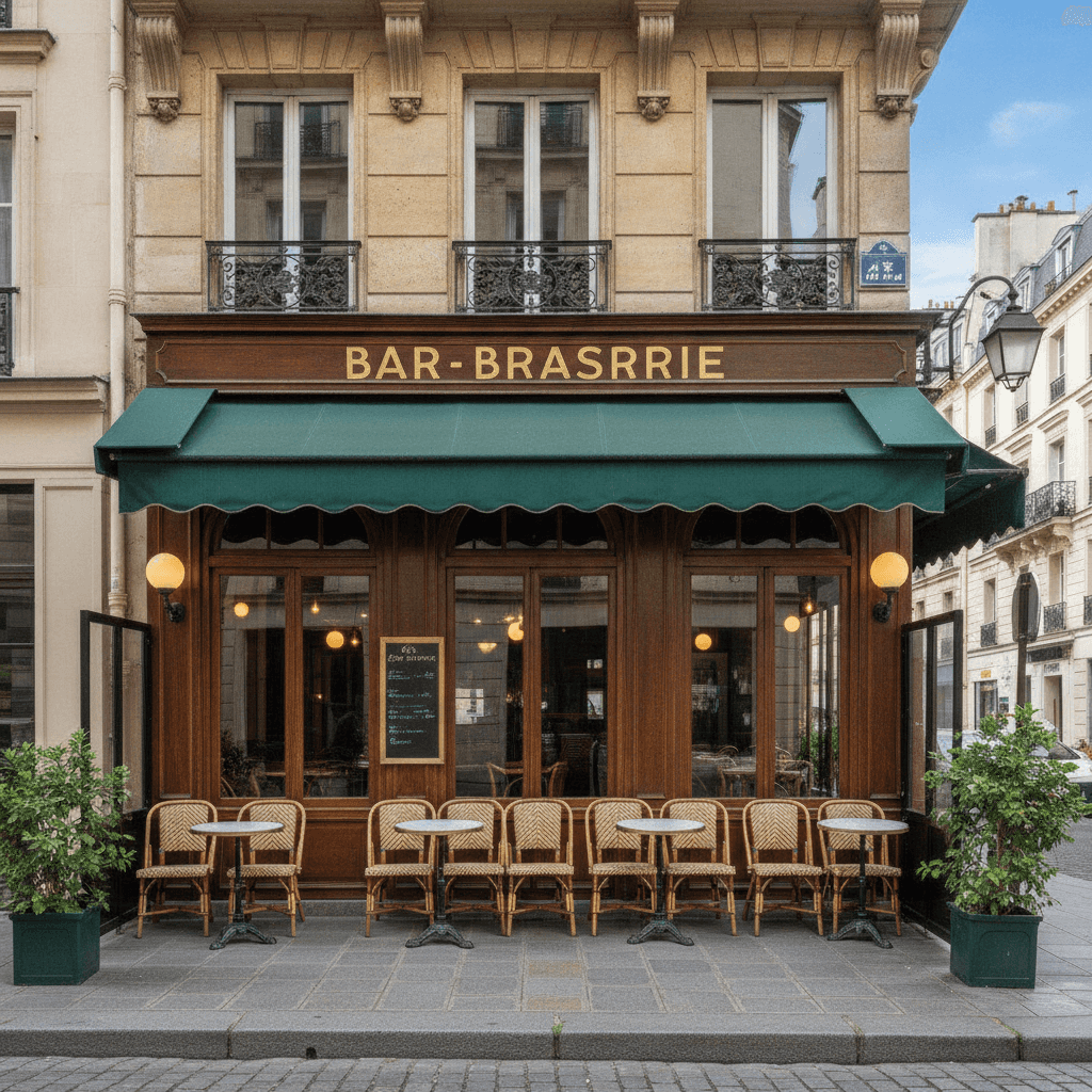Bar-brasserie 20 couverts à Paris : extraction
