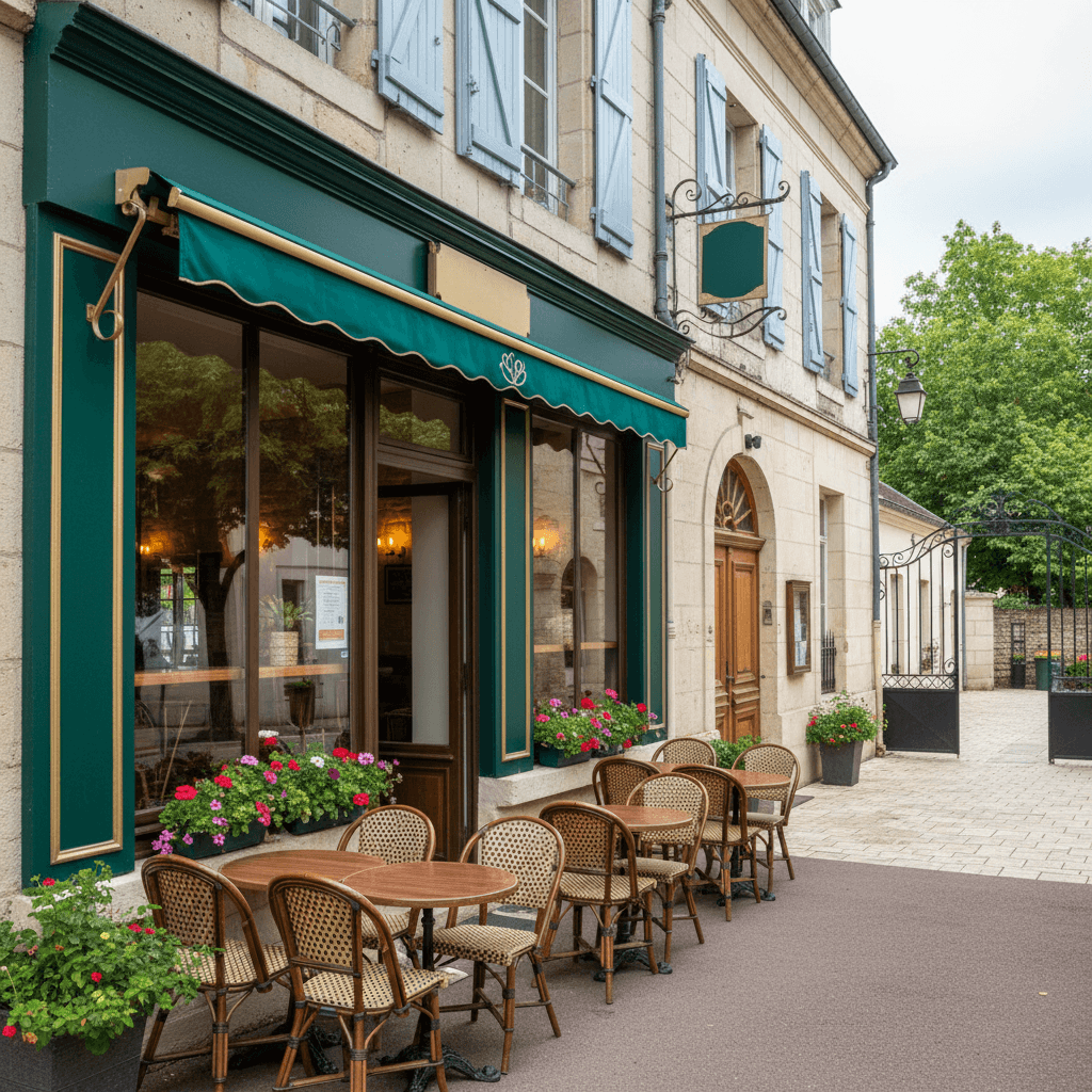 Restaurant 200m² à Champfleury : terrasse - licence IV - Image 1