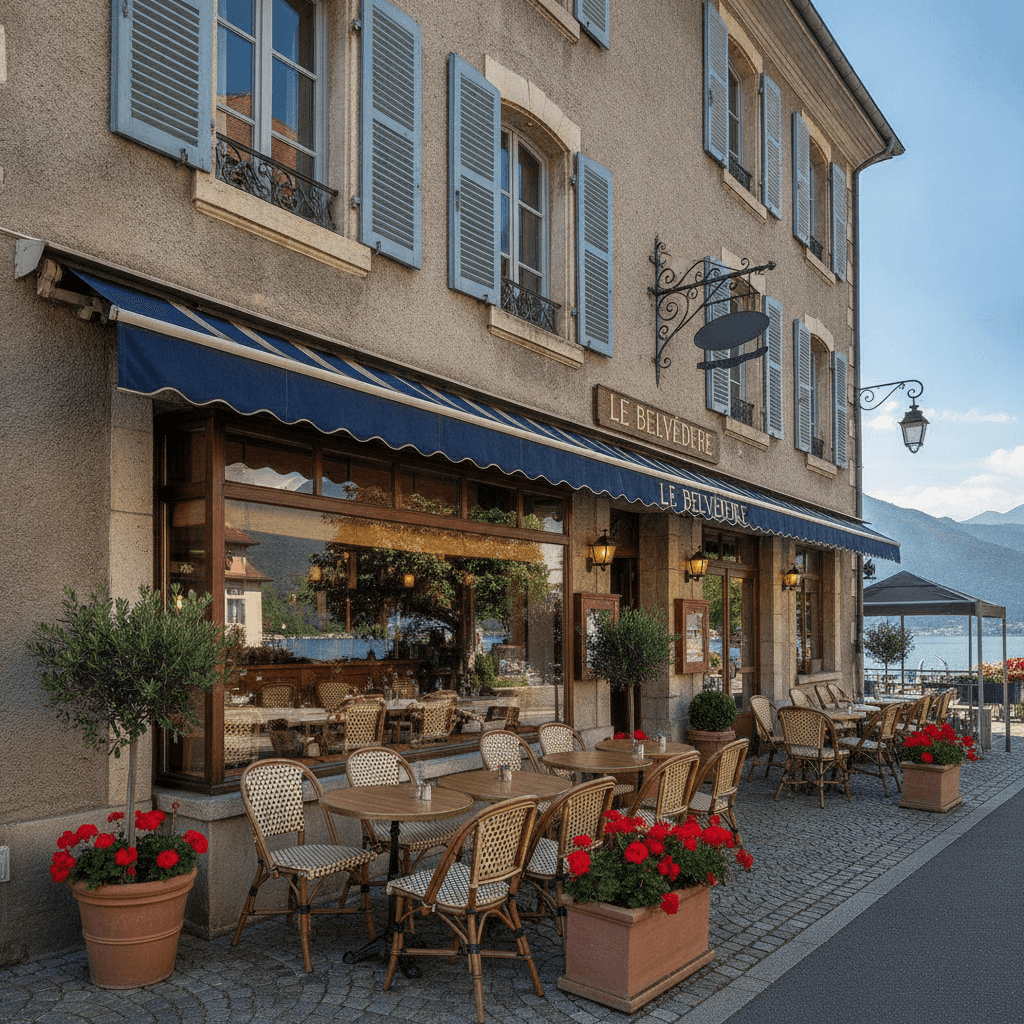 Restaurant 90m² à Thonon-Les-Bains : terrasse - licence IV - Image 1