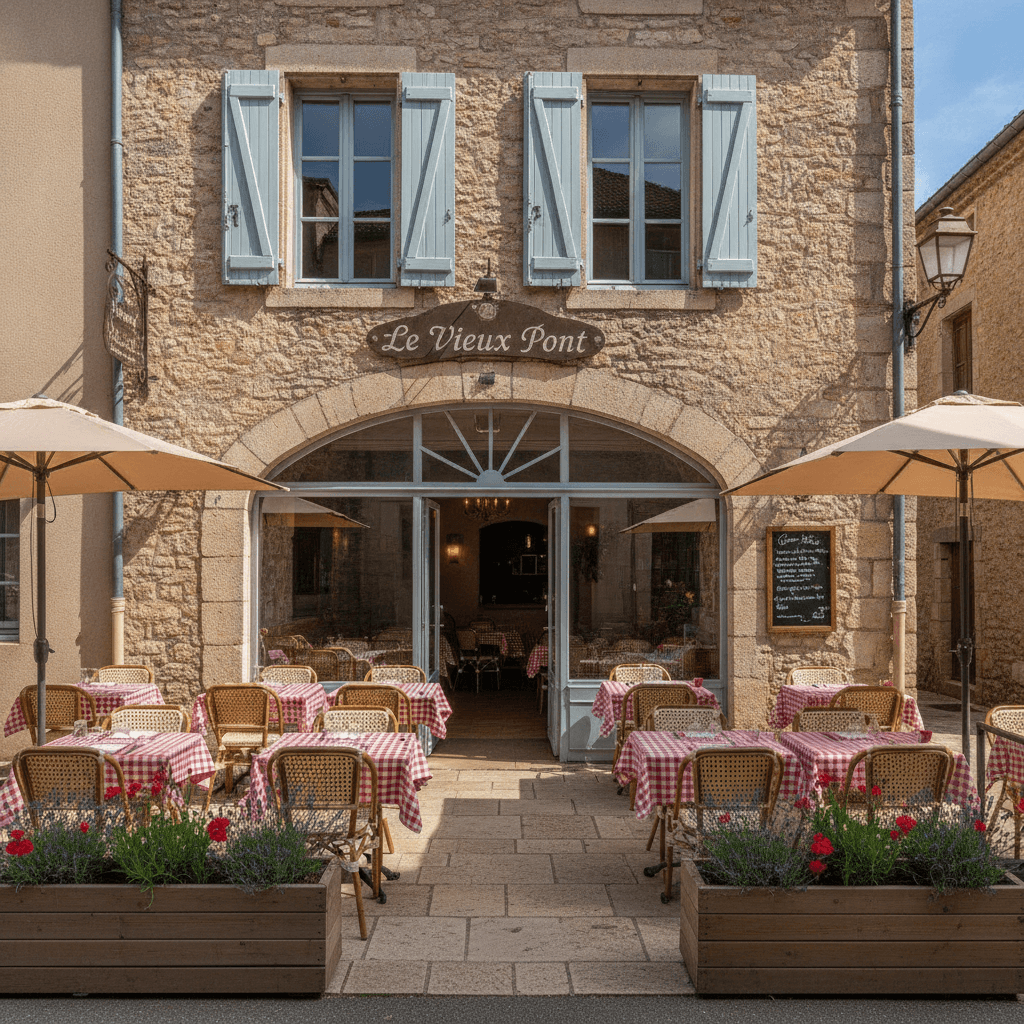 Restaurant 100m² à Vallon-Pont-D'Arc : terrasse - cuisine équipée