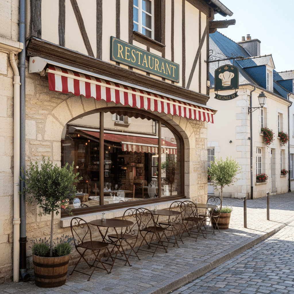 Restaurant 600m² à Pont-L'Évêque : terrasse - licence IV - Image 1